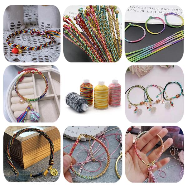 Embroidery Sewing Thread 100% Polyester with High Temperature Resistance in 5 Colors