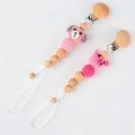DIY Ornament Baby Molar Teether Accessories Color Crochet Bear Baby Molar