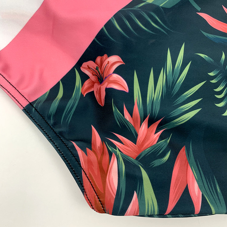 Mens Sublimation Bikini Swimwear Swim Briefs With Drawstring / Full Lining