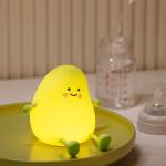 Mango Night Light Cute Children Silicone Lamp For Kids Bedroom Sleeping Lighting