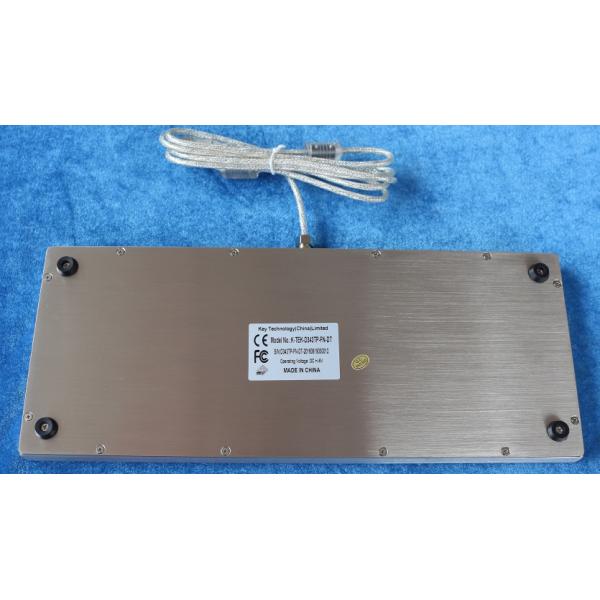 Steel Plate Membrane Ruggedized Keyboard 81 Keys IP68 With Touchpad
