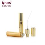 BLPA 10ML Metalized Gold Empty Round Glass Perfume Spray Pump Bottle Customizati