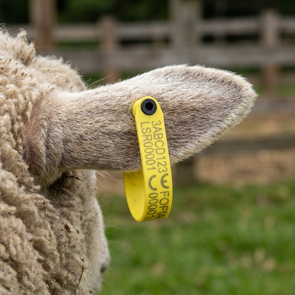 High Performance FDX-B RFID Livestock Ear Tag for Sheep Traceability