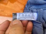 Denim Color Tight Yoga Pants For Ladies 73% Cotton 25% Polyester