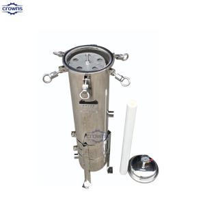 Wholesale SS 304/316L Stainless Steel Magnetic Single Multi Cartridge Filter Housing for wine oil water treatment unit 10 20 30 40 from china suppliers