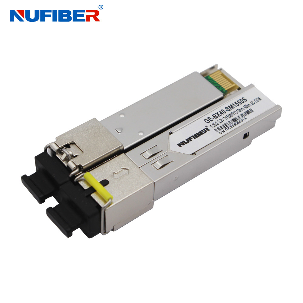 Compatible Cisco Fiber Optical Transceiver Module Sfp 1G Bidi SC 20km 1310 / 1550nm