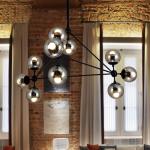 5,10,15,21 head bulbs DNA bubble glass ball pendant light magic bean pendant