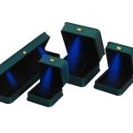 LED Light Jewelry Box for Custom Luxury Crown Jewelry Packaging Plastic Velvet