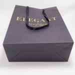 Clothing Custom Printed Paper Bags Personalised Kraft Bags With Ribbon Handle