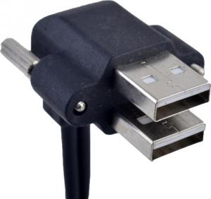 Wholesale Right Angle USB Cable With Screw Dual 90 Degree USB CE Approved from china suppliers