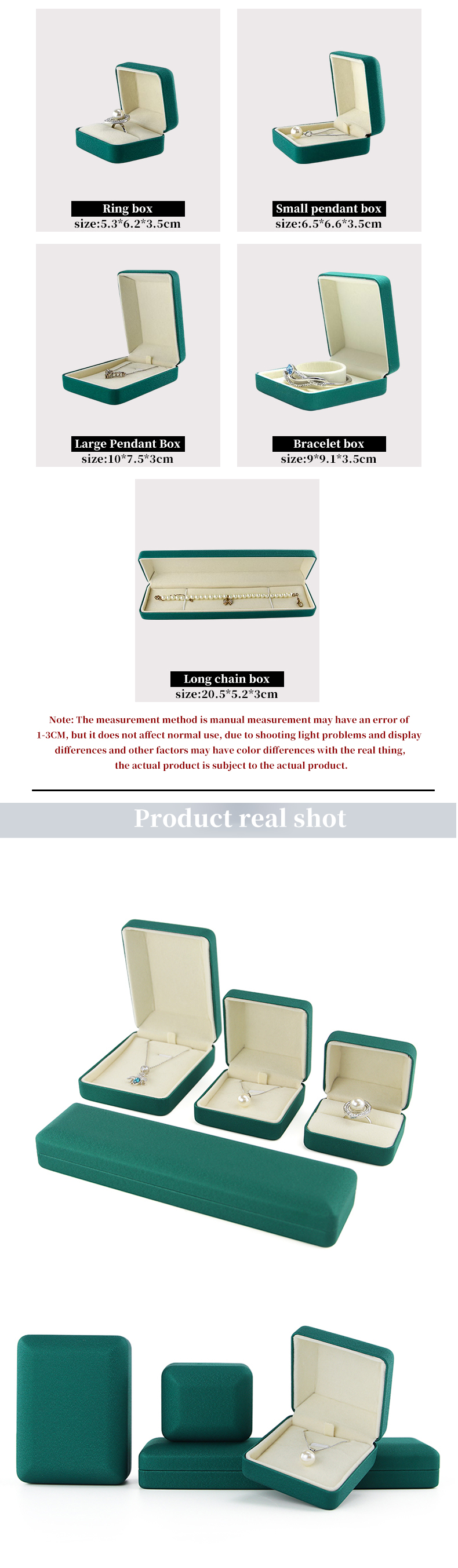Customer's Logo Iron velvet Hanhong Blue Jewelry Box for Necklace Bracelet Packaging