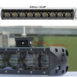 6D 20 Inch 90W Single Row LED Off road Light Bar For Motorcycle Car Jeep 4x4