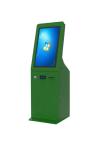 32 inch Green Self Service Kiosk , Restaurant Airports Bill Payment Kiosk