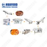 Air Bubble Food Drying Machine Fruit Vegetable Washing Production Line