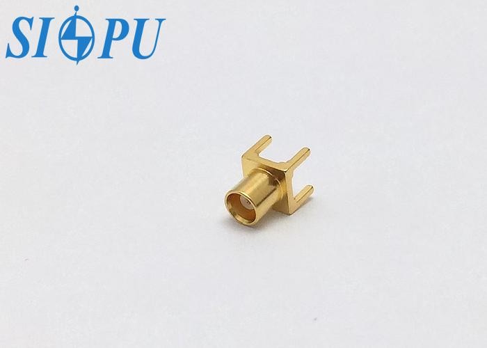 MCX Female RF Coaxial Connector – Straight Type, PCB Solder Mount