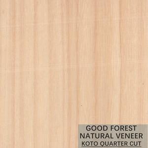 China Grain Flake KOTO Natural Wood Veneer Popular For Dyeing Process on sale