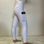White Arrow Girls Horse Riding Pants Tights Kids Equestrian With Pockets