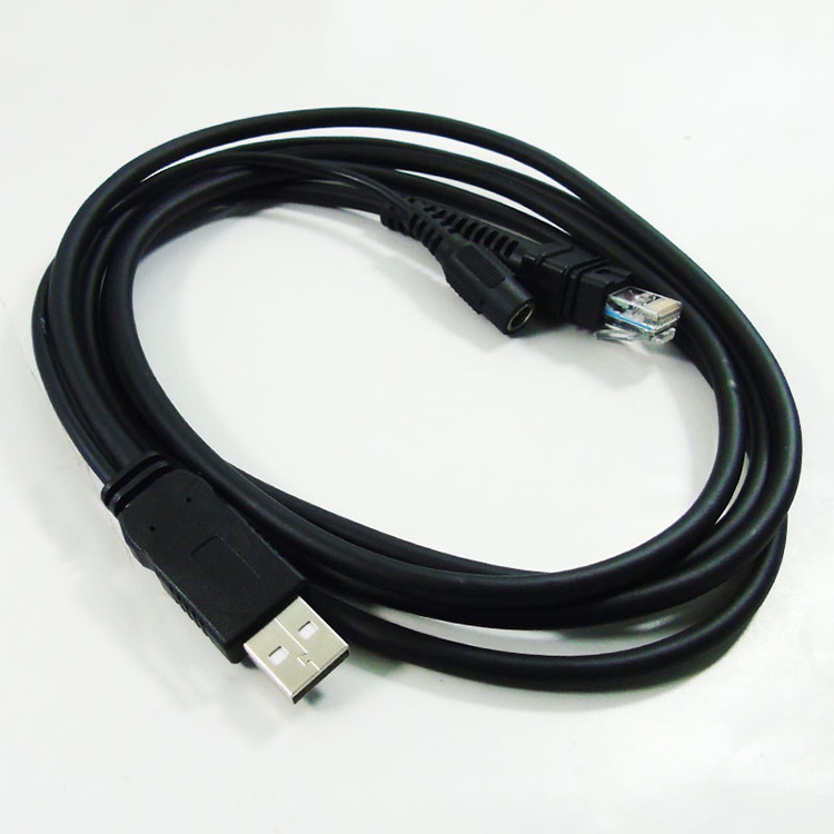 3m 10ft USB 12V for Zebra Symbol DS3608 LI3608 DS3678 LI3678 barcode scanner cables