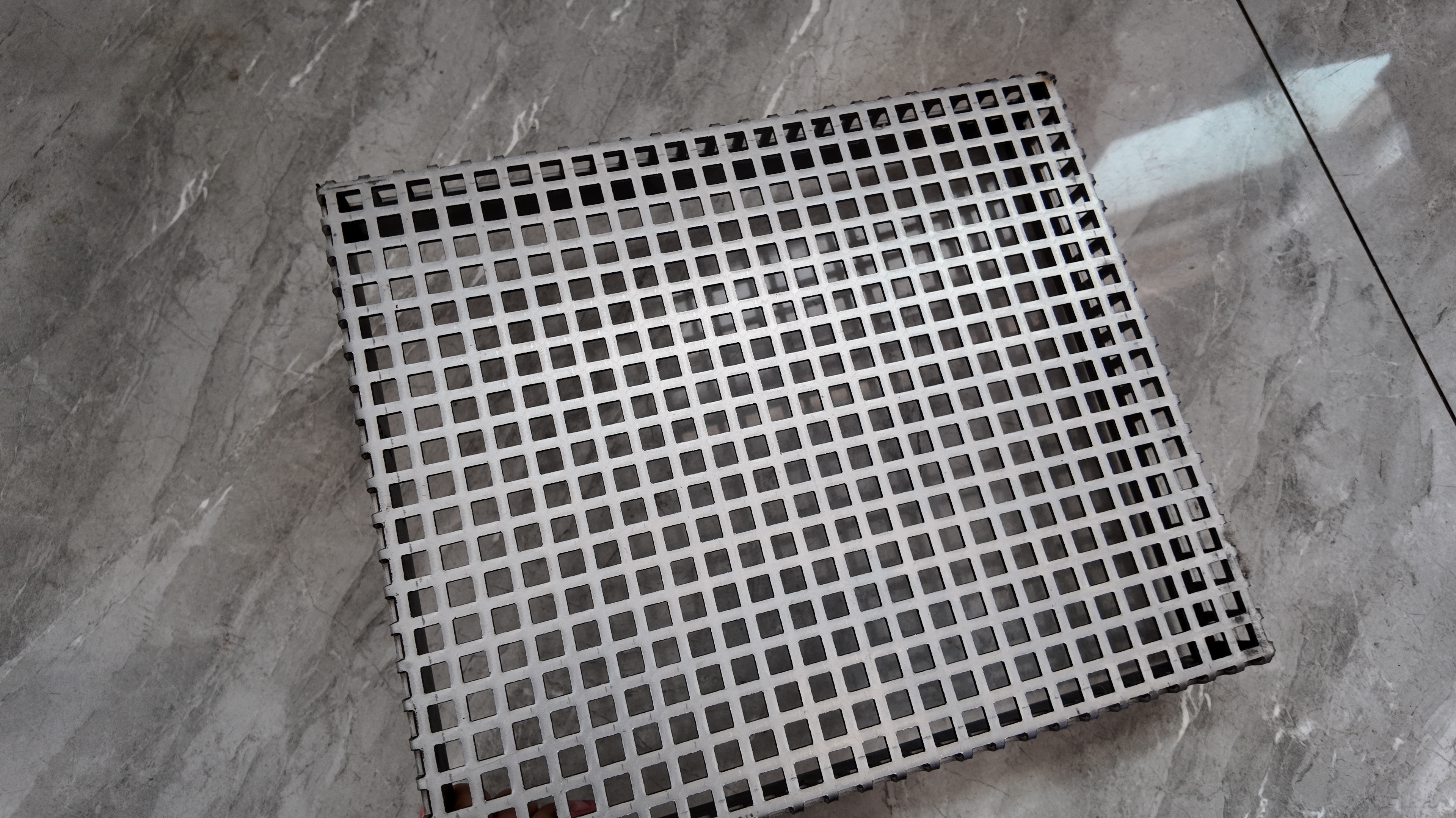 Bent Square Hole Perforated Metal Plate Custom