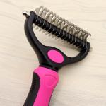 Pet Grooming Stainless Steel Brush 17 9cm Double Side Comb Dogs Sustainable