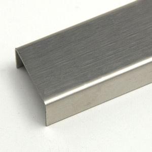 Wholesale Hairline Finish Stainless Steel Angle U Shape Trim 201 304 316 For Wall Ceiling Frame Furniture Decoration from china suppliers