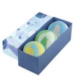 OEM Colorful Natural Sea Salt Bath Bombs Gift Box For SPA Stress Relief