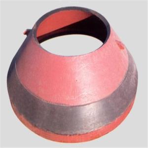 Wholesale Mn14Cr2 Mn18Cr 540 HB Tensile Crusher Concave Crusher Mantle Bowl Liner from china suppliers