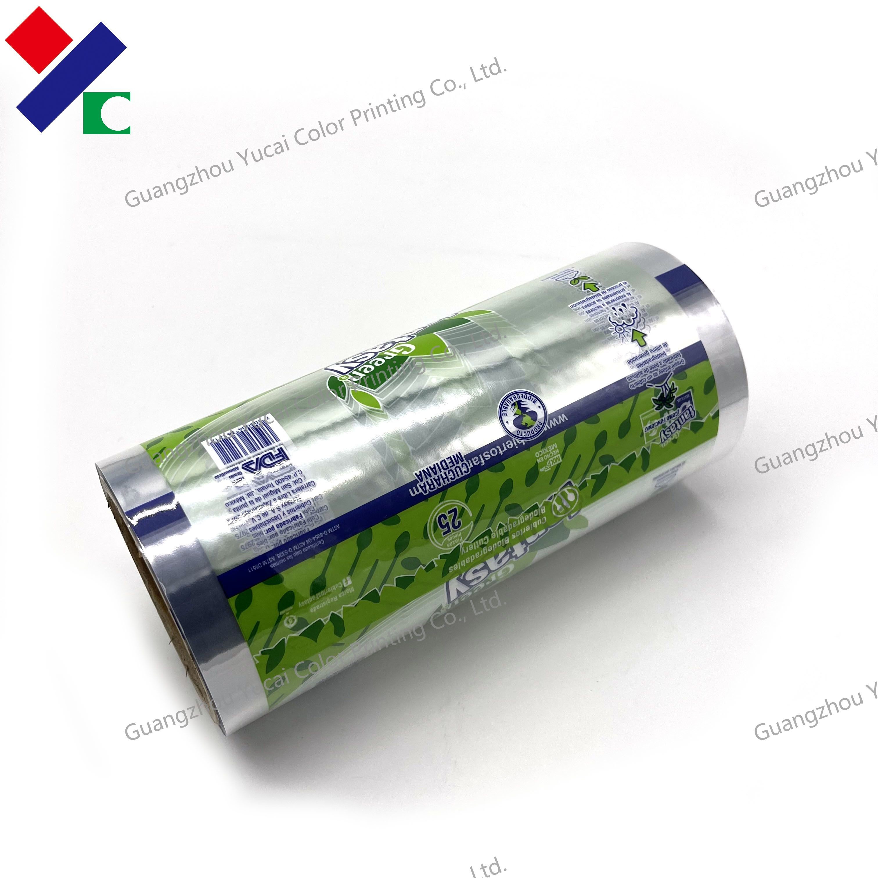 Plastic Food Packaging Film Roll For Potato Chips Biscuit Cookies Snack
