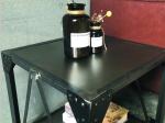 Industrial Style Side Cabinet Metal Iron Material Square Side Table