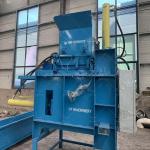 Wood Shaving Compress Packing Machine 2100 KG Horizontal Sawdust Baler Machine