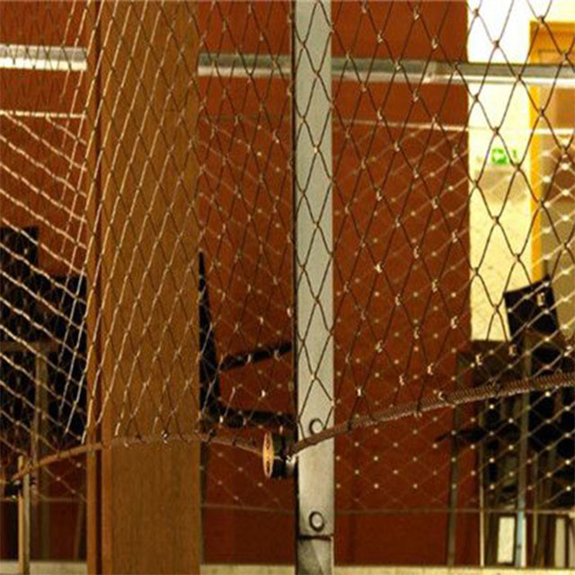 Anping flexible stainless steel cable mesh,diamond mesh fence wire fencing
