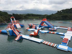 Wholesale UV Resistant Large Inflatable Water Park 0.9mm PVC Commercial Floating Water Park from china suppliers