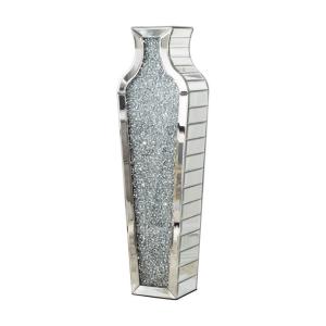Wholesale Home Decoration Mirrored Furniture Tall Floor Vase Clear Glass Crystal For Wedding from china suppliers