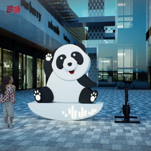 Wholesale Parent-Child Interactive Installation for Metal Outdoor Sculpture in Commercial Square from china suppliers