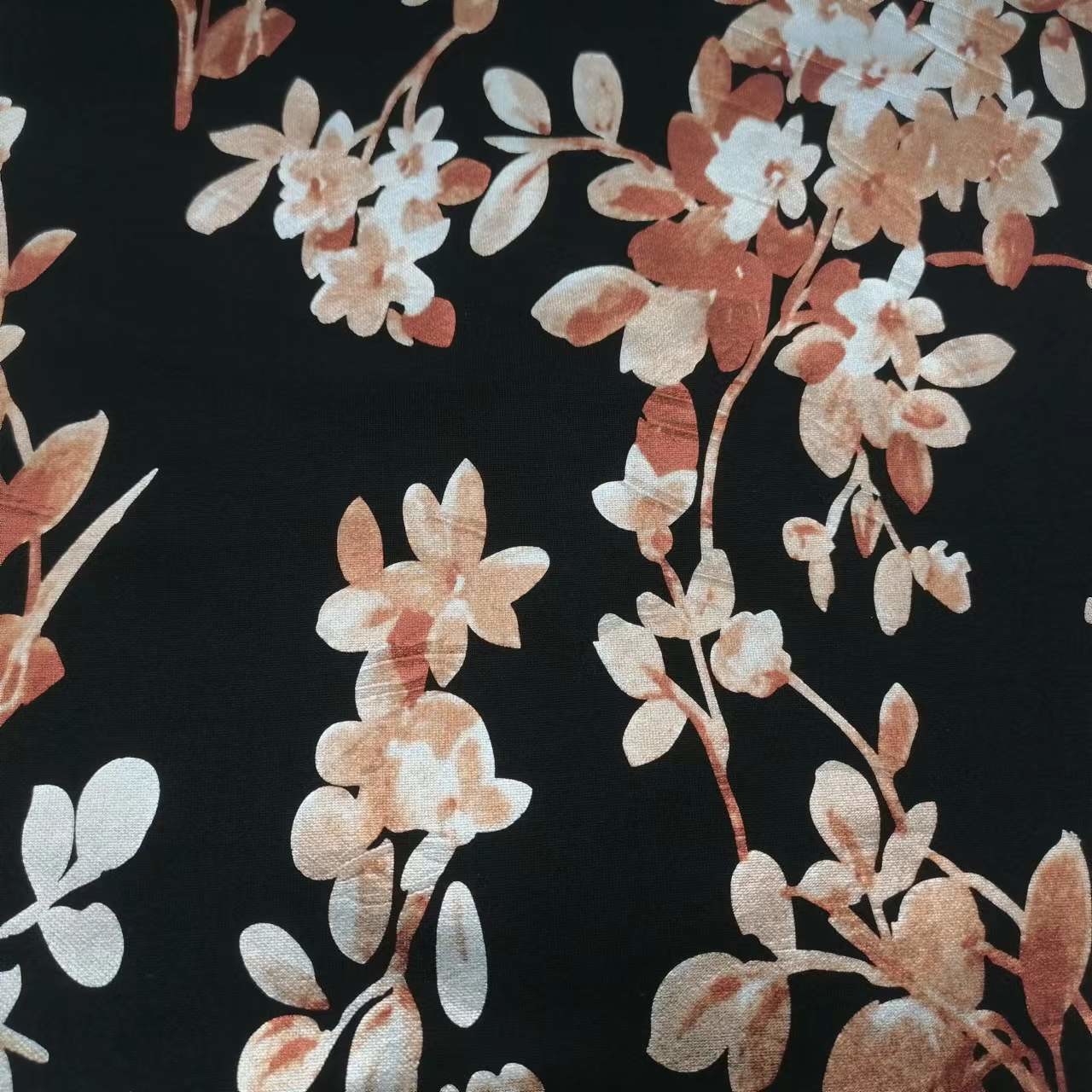 150D+20D Printed 92 Polyester 8 Spandex Fabric Breathable UV Proof
