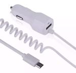 white color type c micro mini usb car charger 5v 2.5a 5v 3a 5v 1a 2.1a
