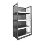 Supermarket Grocery Store Gondola Stand Wire Display Shelving Shop Steel