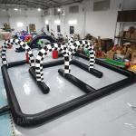 Custom Commercial Inflatable Go Kart Race Track Inflatable Bumper Car Arena For