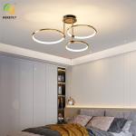 Hot Sale Luxury Led Crystal Golden Ceiling Lamp For Bedroom living room