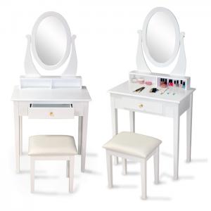 Wholesale ISTA Test MDF NC Painting Solid Wood Dressing Table With Mirror from china suppliers