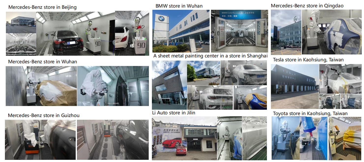 Painting Robot With Self Teaching For Metal Parts Auto Parts Furniture Motorcycle Parts Industries Model TR-90E