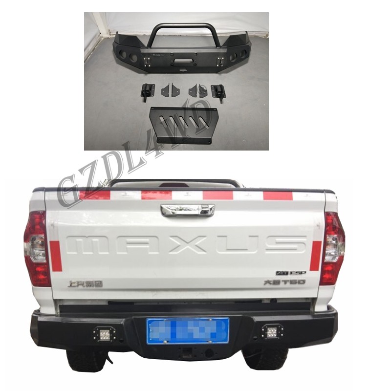 Carbon Black Steel Rear And Front Bumper Ldv T60 Maxus T60 2016-2018