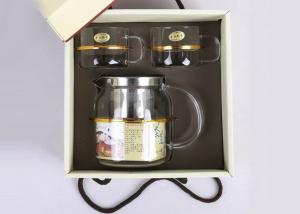 China Durable Tea Infuser Set , Handcrafted Teapot Gift Set 700ml Kattle / 2 Cup on sale