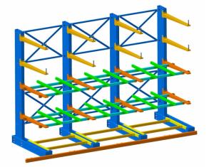 Wholesale Single Sided Long Span Cantilever Storage Rack With RAL Powder Coating from china suppliers