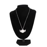 Personalized Sublimation Angel Wings Necklace Heart Shape Sublimation Necklace