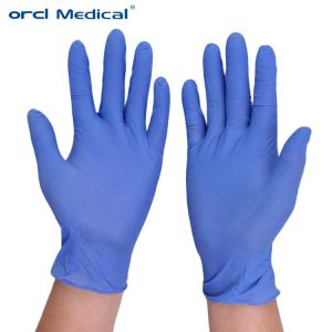 Wholesale Single Use Disposable Medical Gloves Adult Blue Nitrile Gloves from china suppliers