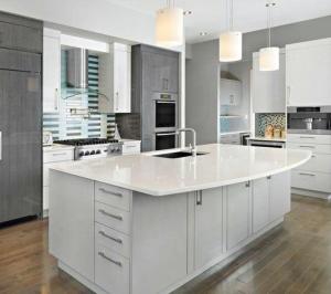 Wholesale White Wooden Cabinet Sets for Renovation of Old Kitchen Modern Design Custom Cabinets from china suppliers