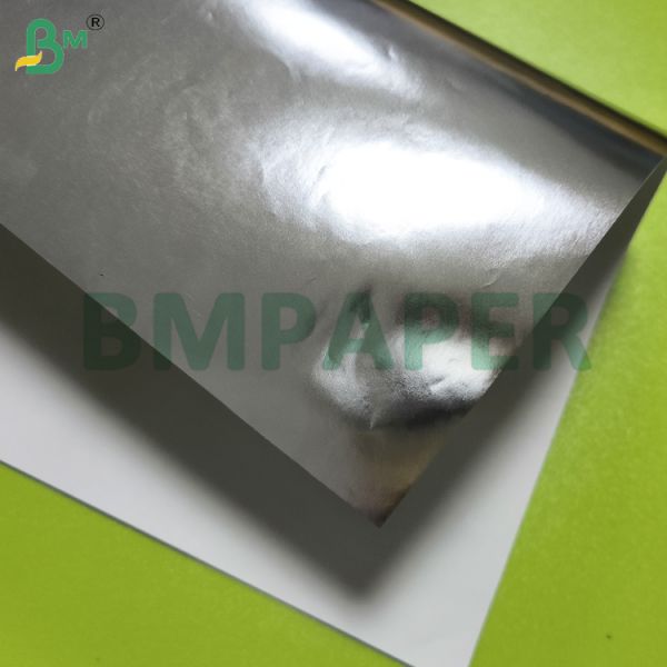 Silver Metallic Beverage / Beer Label Paper Roll Paper - Based Label Paper