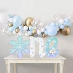 Wholesal Snowflake One Birthday Balloon Winter Birthday Balloon Winter Birthday