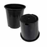 Durable Large 165mm Diameter Hard PVC Plastic Flower Pots 17cm Height